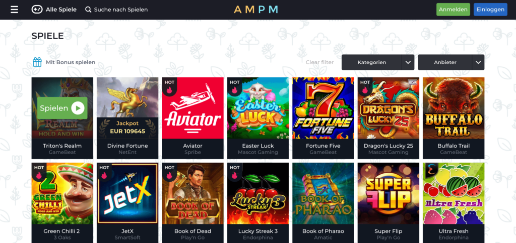 ampm Casino Games